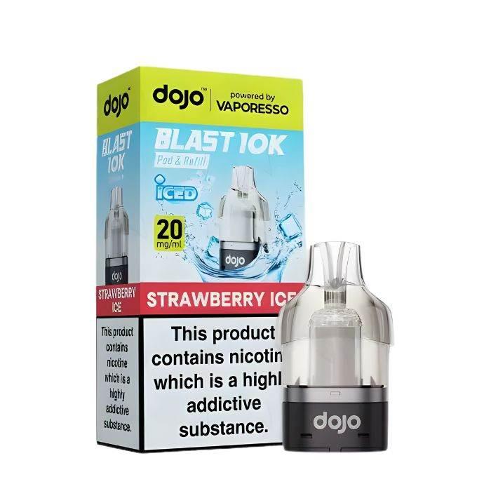 Vaporesso Dojo Blast 10K Vape Pods Strawberry Ice Flavour