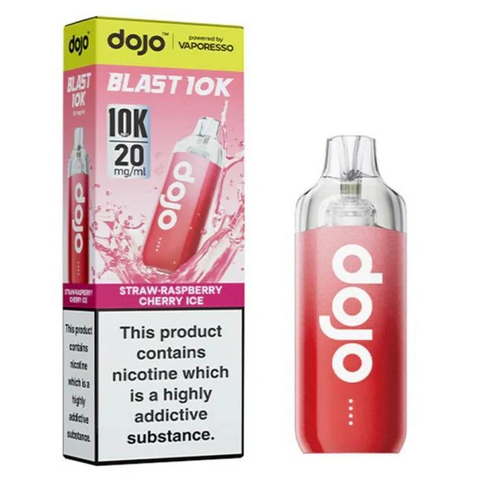 Vaporesso Dojo Blast 10k Pod Kit Straw Raspberry Cherry Ice Flavour