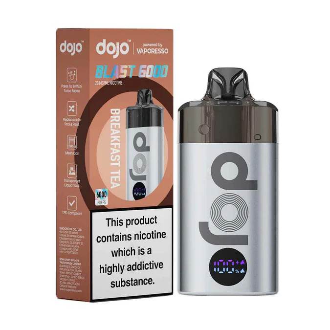 Vaporesso Dojo Blast 6K Vape Kit Breakfast Tea Flavour