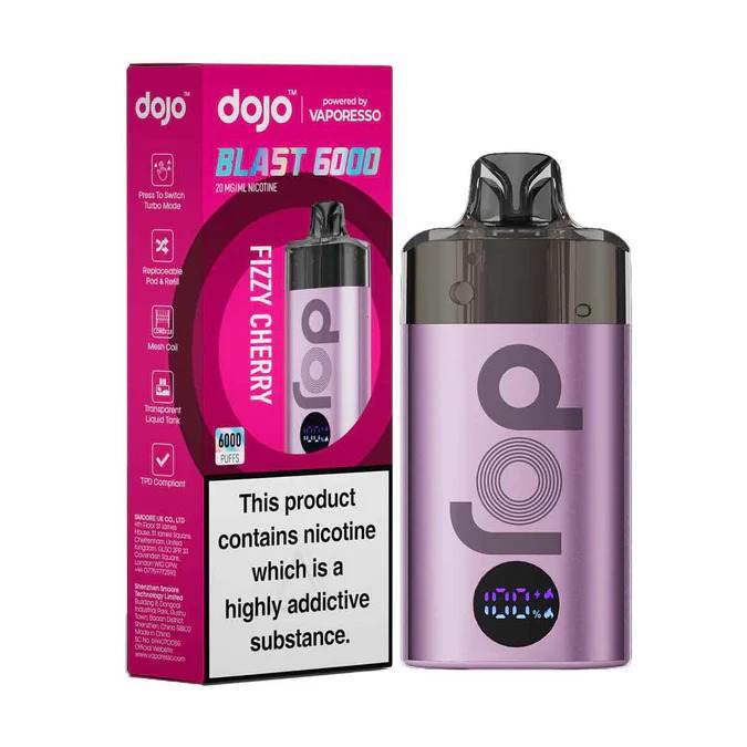 Vaporesso Dojo Blast 6K Vape Kit Fizzy Cherry Flavour