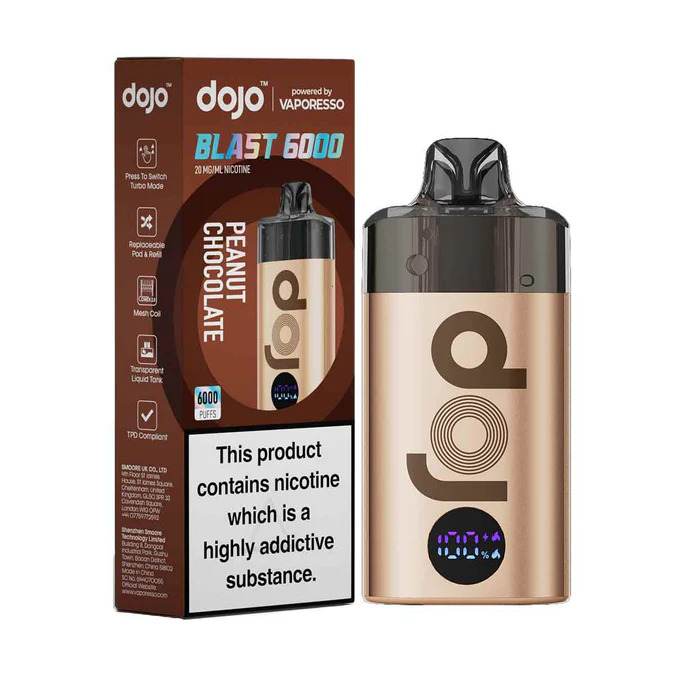 Vaporesso Dojo Blast 6K Vape Kit Peanut Chocolate Flavour
