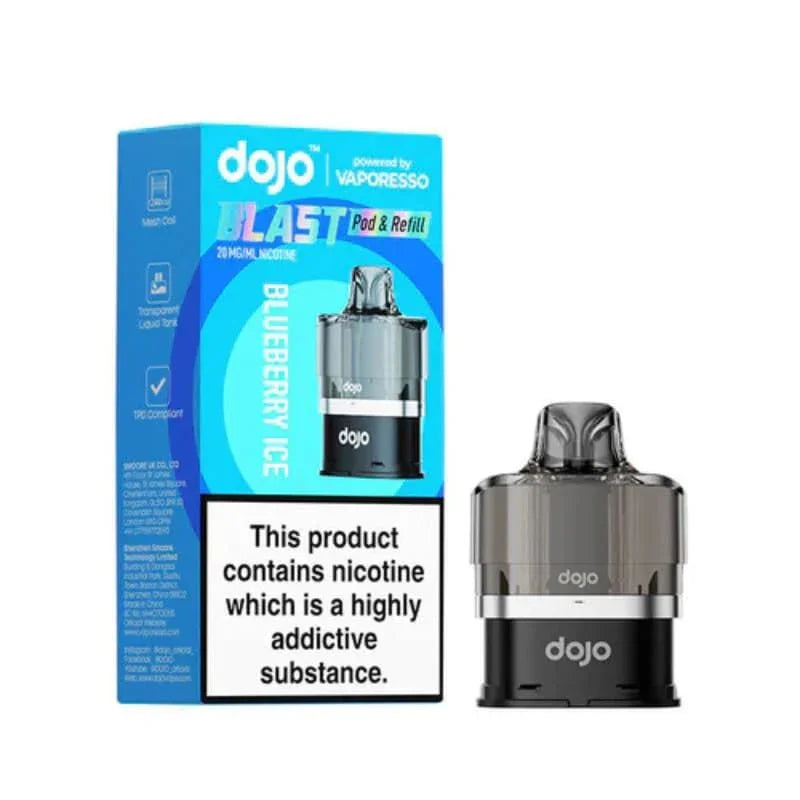 Vaporesso Dojo Blast 6000 Prefilled Pods Blueberry Ice Flavour