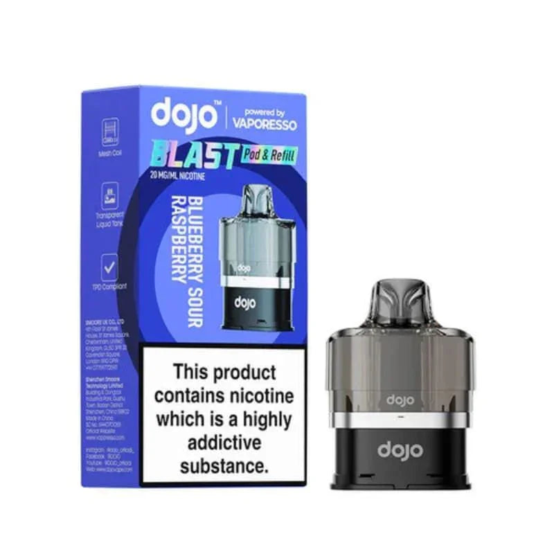 Vaporesso Dojo Blast 6000 Prefilled Pods Blueberry Sour Raspberry Flavour
