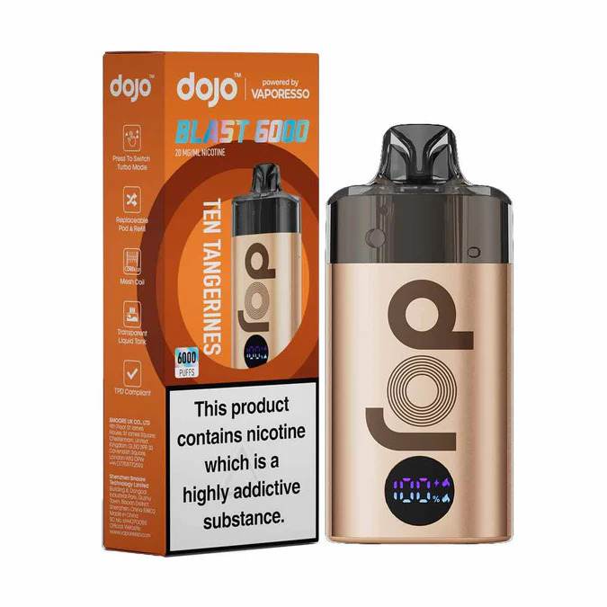 Vaporesso Dojo Blast 6K Vape Kit Ten Tangerines Flavour