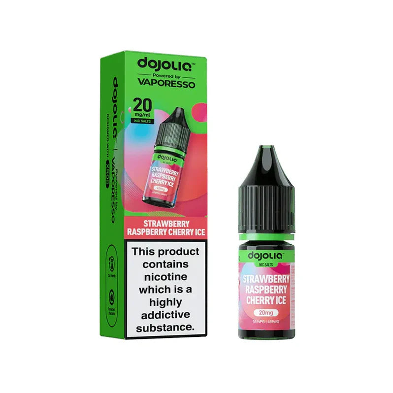 Dojoliq Nic Salts Strawberry Raspberry Cherry Ice Flavour