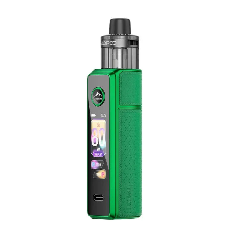 Voopoo Drag X3 Vape Refillable Kit Moss Green Colour