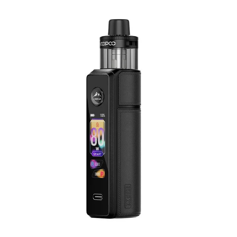 Voopoo Drag X3 Vape Refillable Kit Spray Black Colour
