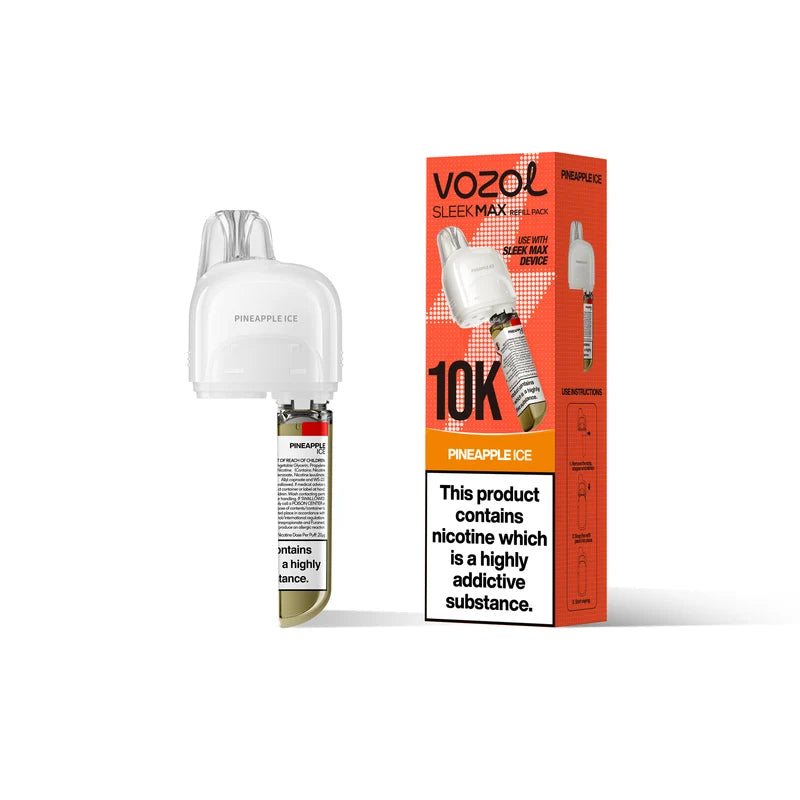 Vozol Sleek Max 10k Puffs Pods Pineapple Ice Flavour