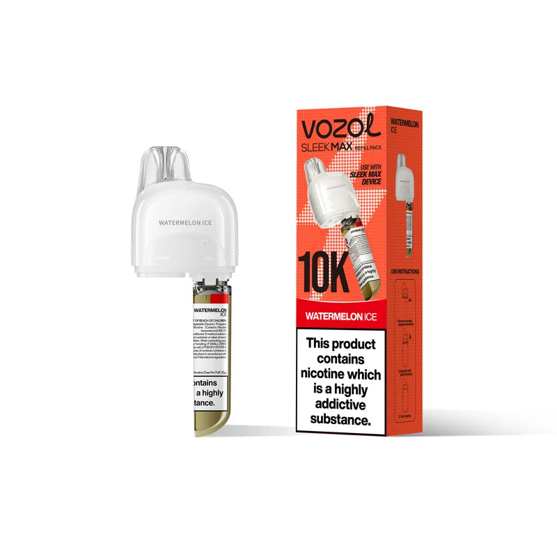Vozol Sleek Max 10k Puffs Pods Watermelon Ice Flavour