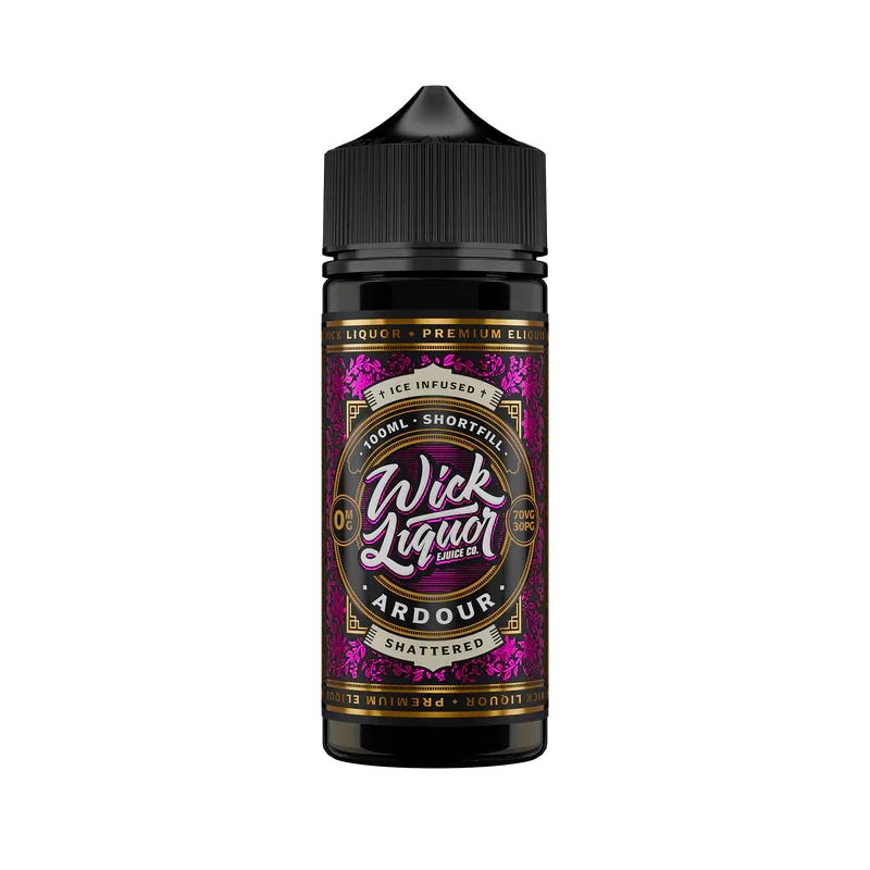 Wick Liquor 80/20 VG/PG Shortfill E-liquid Ardour Shattered Flavour
