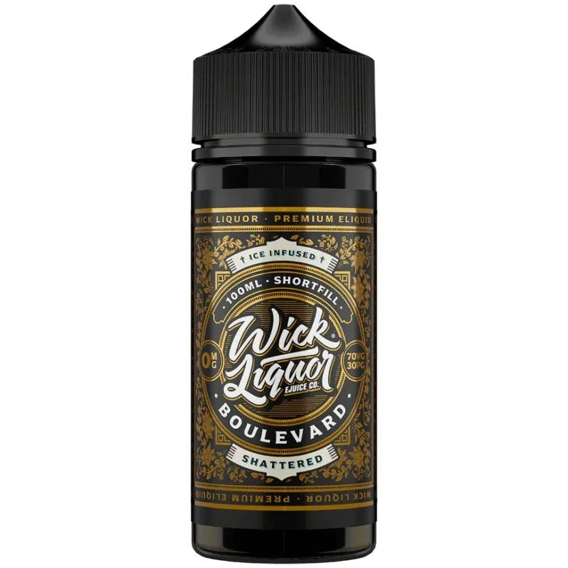Wick Liquor 80/20 VG/PG Shortfill E-liquid Boulevard Shattered Flavour