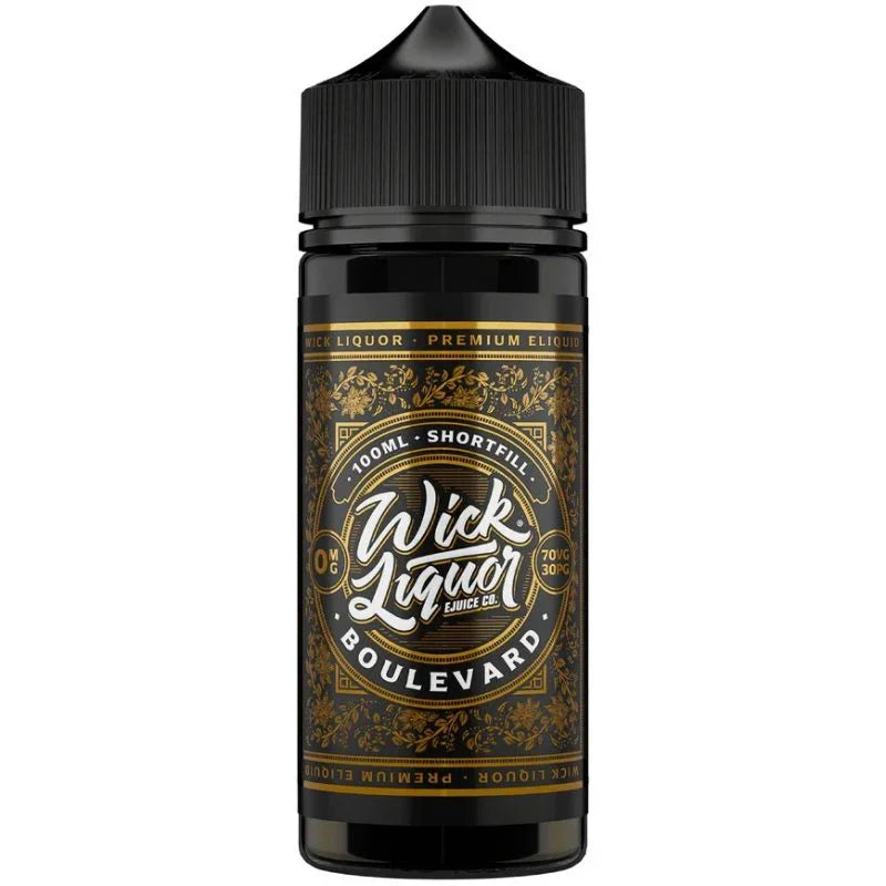 Wick Liquor 80/20 VG/PG Shortfill E-liquid Boulevard Flavour