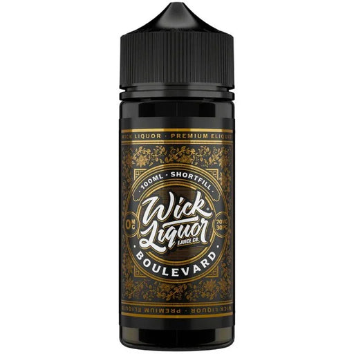 Wick Liquor 80/20 VG/PG Shortfill E-liquid Boulevard Flavour