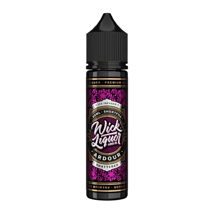 Wick Liquor 50ML Shortfill Vape Liquid Ardour Shattered Flavour