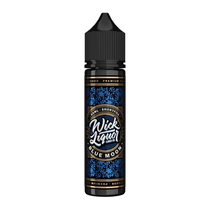 Wick Liquor 50ML Shortfill Vape Liquid Blue Moon Flavour