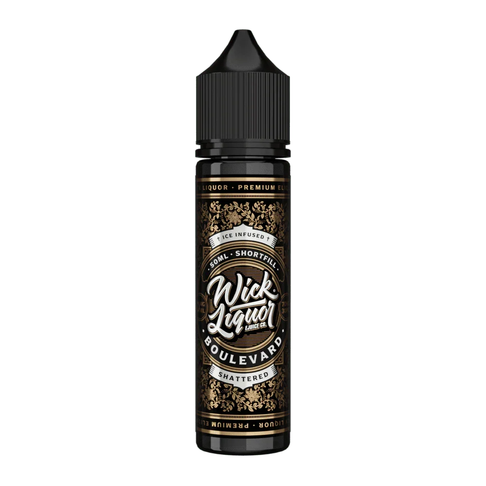 Wick Liquor 50ML Shortfill Vape Liquid Boulevard Shattered Flavour
