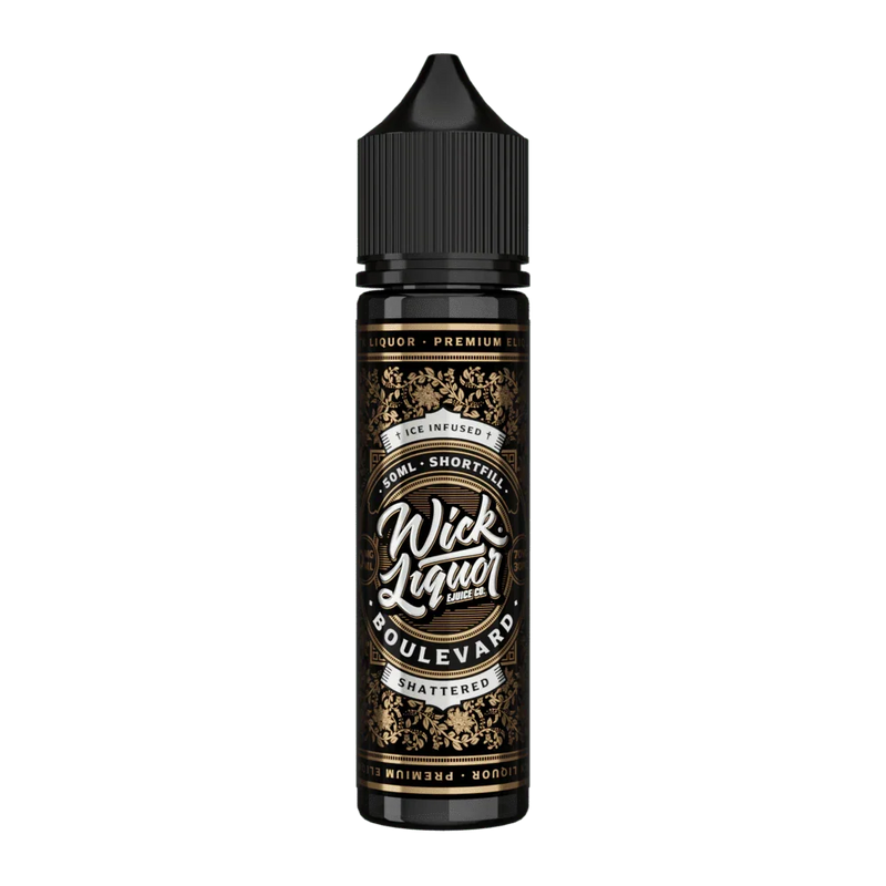 Wick Liquor 50ML Shortfill Vape Liquid Boulevard Shattered Flavour