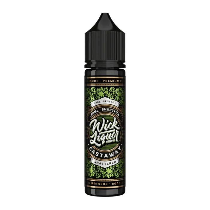 Wick Liquor 50ML Shortfill Vape Liquid Castaway Shattered Flavour