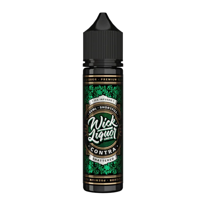 Wick Liquor 50ML Shortfill Vape Liquid Contra Shattered Flavour