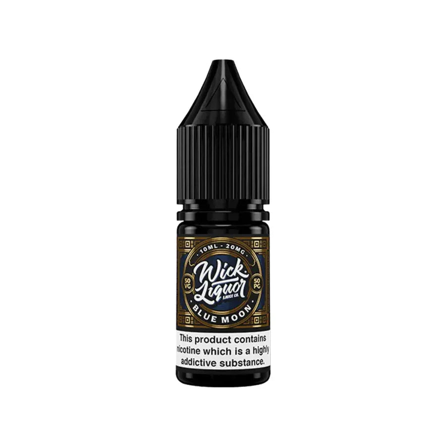 Wick Liquor Nicotine Salt Vape Juice Blue Moon Flavour