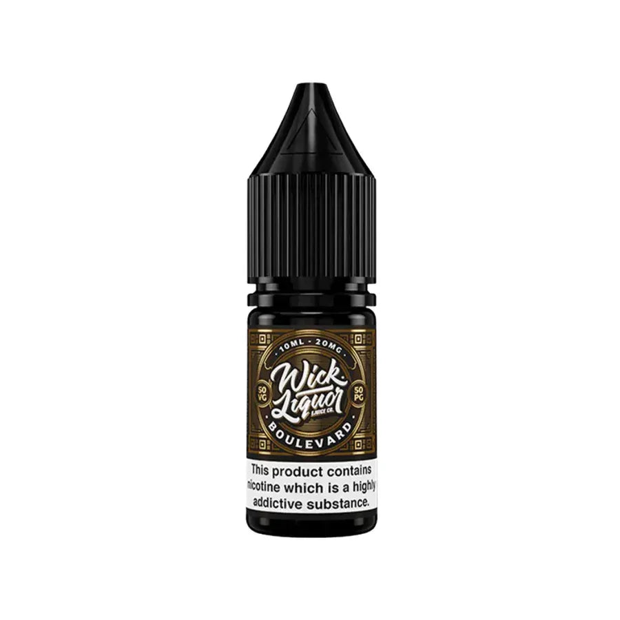 Wick Liquor Nicotine Salt Vape Juice Boulevard Flavour
