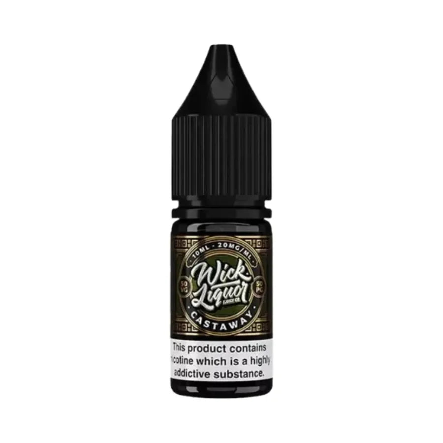 Wick Liquor Nicotine Salt Vape Juice Castaway Shattered Flavour