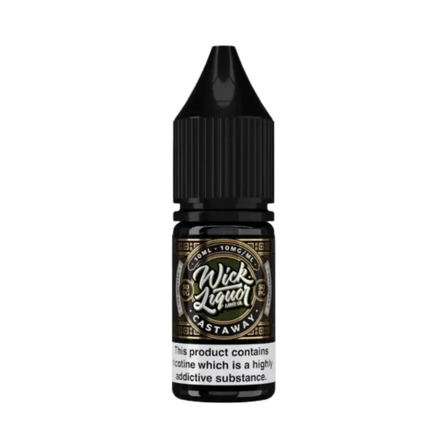 Wick Liquor Nicotine Salt Vape Juice Castaway Flavour